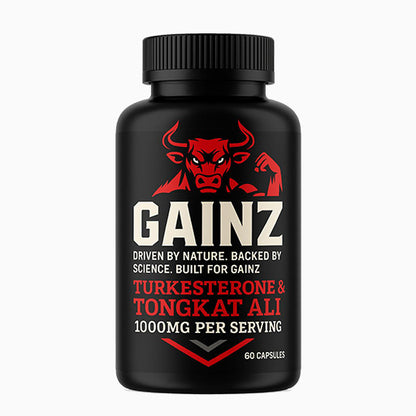Gainz Turkesterone plus Tongkat Ali bottle